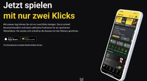 Mobiler Sportwettenbereich in der Fortuna-Ansicht